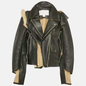 مملوكة مسبقًا Maison Martin Margiela x H&M Black Real Leather Jacket M