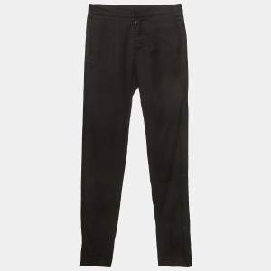 Pre Owned Maison Martin Margiela Black Gabardine Slim Fit Trousers M