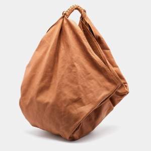 Maison Martin Margiela Brown Leather Oversized Hobo
