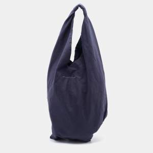Maison Martin Margiela Navy Blue Fabric Hobo