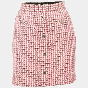 Maje Pink Tweed Mini Skirt XS