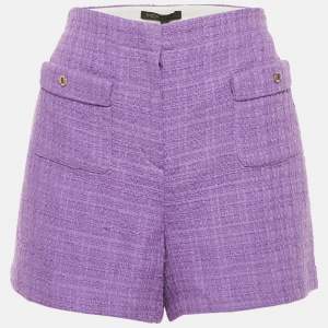 Maje Purple Tweed Shorts M