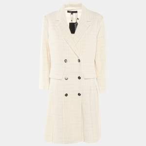 مملوكة مسبقًا فساتين سواريه من التويد باللون الكريمي والفضي من ماج مقاس متوسط - ميديم