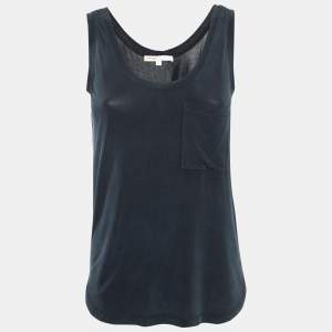 Maje Black Jersey Tableau Tank Top M