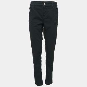 Maje Black Embroidered Denim Jeans L Waist 32"