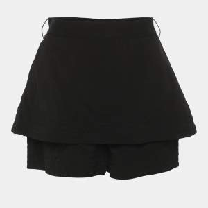 Pre Owned Maje Black Viscose Mini Skirt S