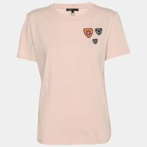 Pre Owned Maje Pink Jersey Top S