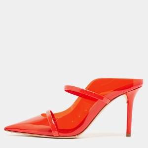 Malone Souliers Red PVC Maureen Mules Size 39