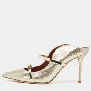 Malone Souliers Gold Glitter Maureen Mules Size 39