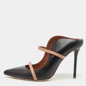 Malone Souliers Black/Beige Leather Maureen Pumps Size 38