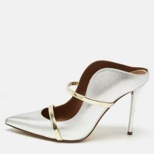 Malone Souliers Gold/Silver Leather Maureen Pumps Size 39