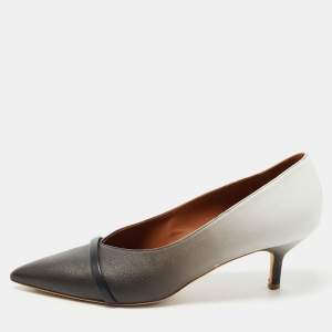 Pre Owned Malone Souliers Two Tone Leather Rina Pumps Size 40