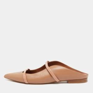 Malone Souliers Beige Leather Maureen Flats Size 41
