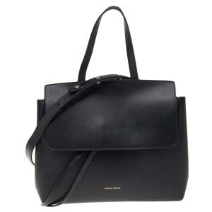 Mansur Gavriel Black Leather Mini Lady Bag