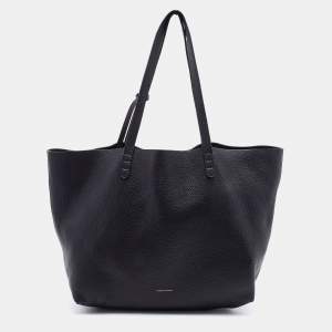 Mansur Gavriel Black Leather Tote