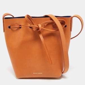 Mansur Gavriel Tan Leather Mini Bucket Bag