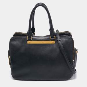 Marc by Marc Jacobs Black Leather Goodbye Columbus Satchel