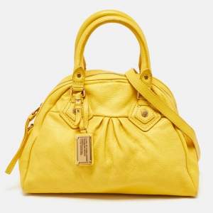 Marc by Marc Jacobs Yellow Leather Classic Q Baby Aidan Satchel