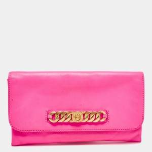 Marc by Marc Jacobs Neon Pink Leather Katie Clutch