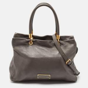 Marc by Marc Jacobs Dark Grey Leather Large Too Hot to Handle Tote