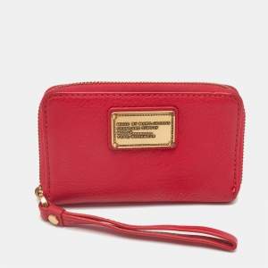 Marc by Marc Jacobs Pink Leather Classic Q Wingman Wallet