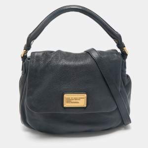 Marc by Marc Jacobs Navy Blue Pebbled Leather Classic Q Lil Ukita Bag