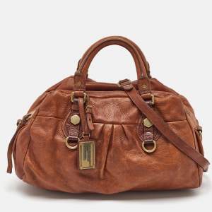 Marc by Marc Jacobs Brown Leather Classic Q Baby Groovee Satchel