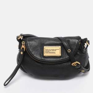 Pre Owned Marc by Marc Jacobs Black Leather Classic Q Natasha Crossbody Bag