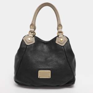 Pre Owned Marc by Marc Jacobs Black Leather Classic Q Francesca Tote