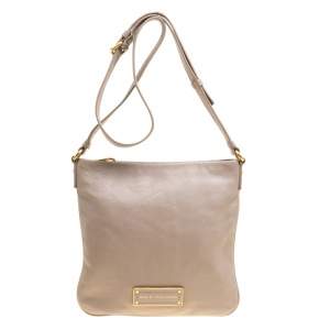 Pre Owned Marc by Marc Jacobs Grey Leather Crossbody Bag
