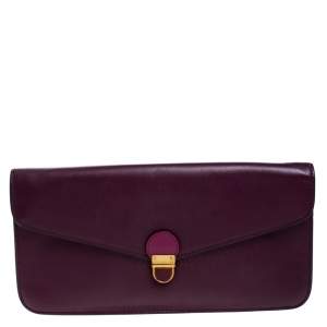 Marc by Marc Jacobs Purple/Magenta Leather Clutch