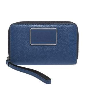 Marc by Marc Jacobs Blue Leather Classic Q Wingman Wallet