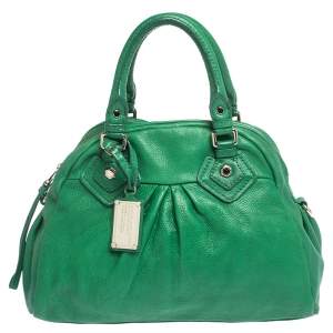 مملوكة مسبقًا Marc by Marc Jacobs Green Leather Classic Q Baby Aidan Satchel