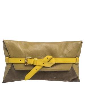 Marc by Marc Jacobs Tri Color Leather and Suede Clutch