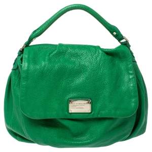 Pre Owned Marc by Marc Jacobs Green Leather Classic Q Lil Ukita Top Handle Bag