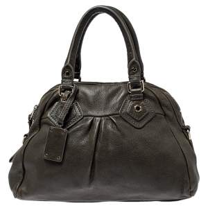 Marc by Marc Jacobs Dark Moss Green Leather Classic Q Baby Aidan Satchel