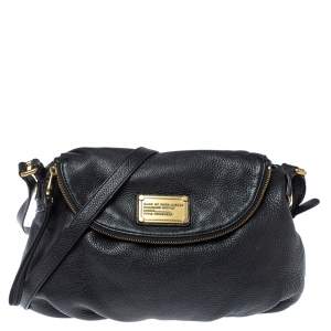 Pre Owned Marc by Marc Jacobs Black Leather Classic Q Natasha Crossbody Bag