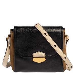 Pre Owned Marc By Marc Jacobs Multicolor Leather And Nubuck Crossbody Bag