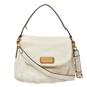 Pre Owned Marc by Marc Jacobs Ivory Leather Classic Q Lil Ukita Top Handle Bag