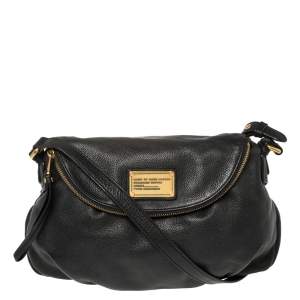 Pre Owned Marc by Marc Jacobs Black Leather Classic Q Natasha Crossbody Bag