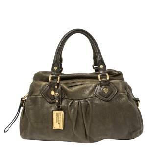 Marc by Marc Jacobs Olive Green Leather Classic Q Baby Groovee Satchel