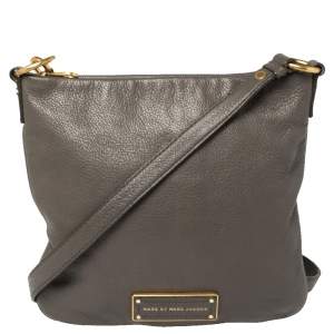 Marc by Marc Jacobs Grey Leather Small Messenger Bag