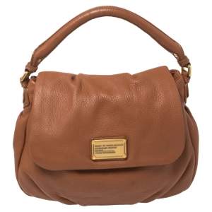 Pre Owned Marc by Marc Jacobs Brown Soft Leather Classic Q Lil Ukita Top Handle Bag