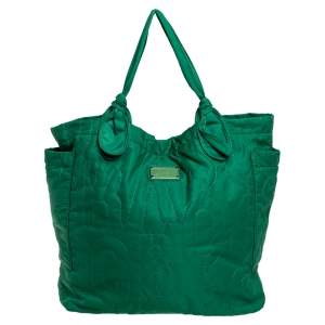 Pre Owned Marc by Marc Jacobs Green Nylon Large Pretty Tate Tote