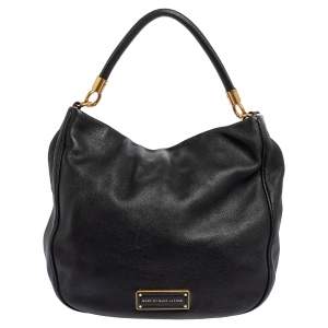Pre Owned Marc by Marc Jacobs Black Leather Too Hot To Handle Hobo 