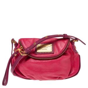 Pre Owned Marc by Marc Jacobs Pink Leather Natasha Shoulder Bag