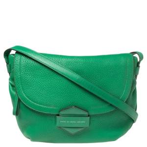 Marc by Marc Jacobs Green Leather Half Pipe Annabel Shoulder Bag
