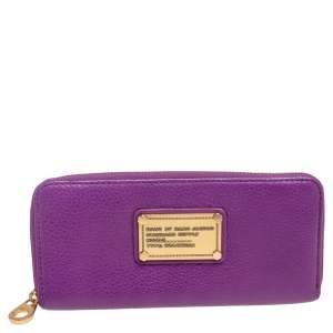 Marc by Marc Jacobs Purple Leather Classic Q Continental Wallet
