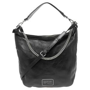 Pre Owned Marc by Marc Jacobs Black Leather Hobo