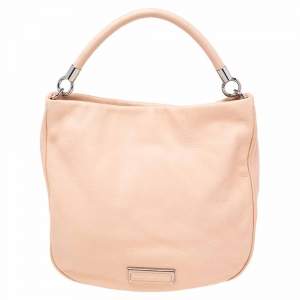 Pre Owned Marc by Marc Jacobs Peach Leather Too Hot to Handle Hobo